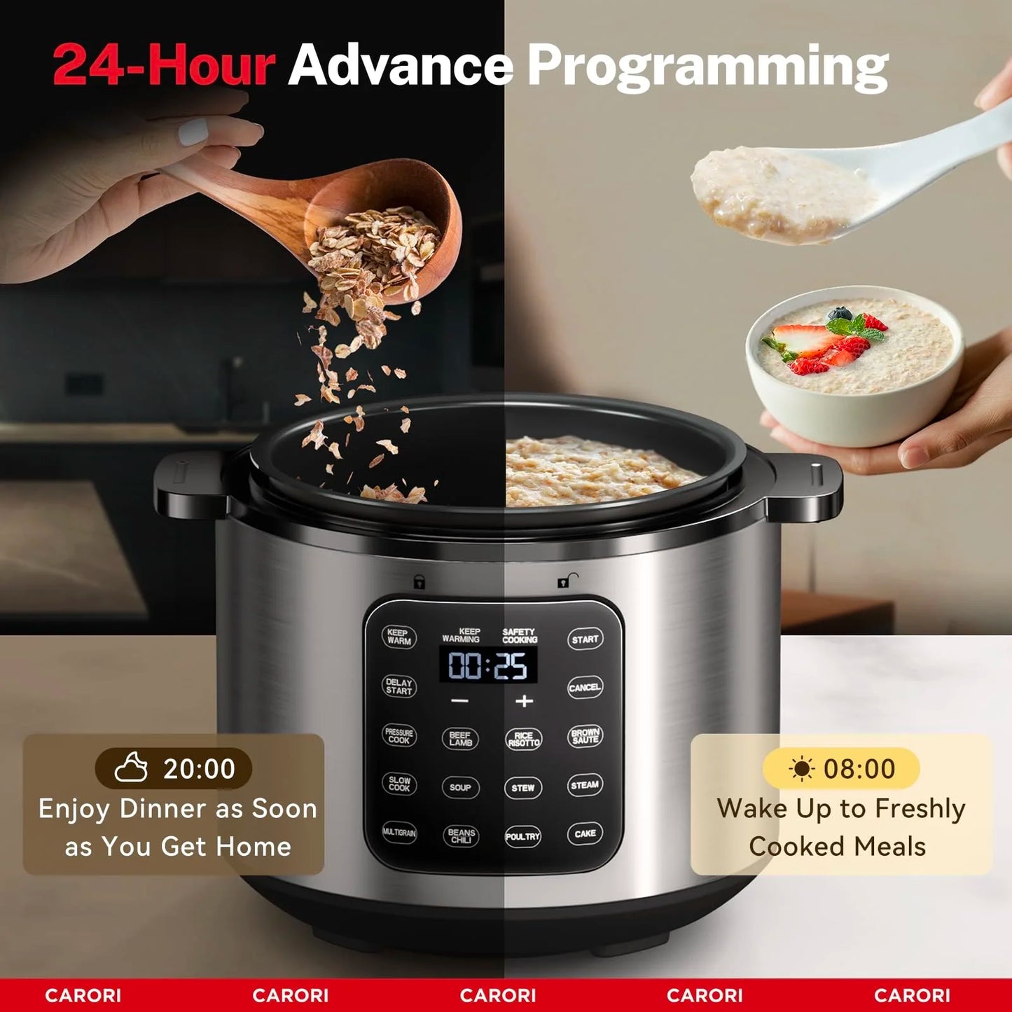 Carori 9 In 1 Electric Pressure Cooker Programmable Multi Function