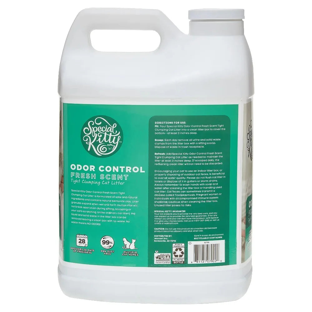 4 Pack Clumping Cat Litter Fresh Scent Odor Control 20lb Jug