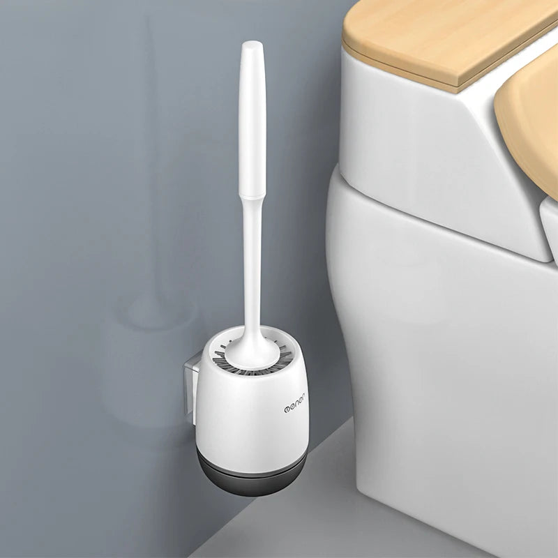Mengni Silicone Toilet Brush Cleaner For Bathroom Walls And Floors