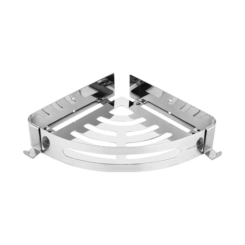 Stainless Steel Bathroom Corner Shelf Wall Mounted Organizer