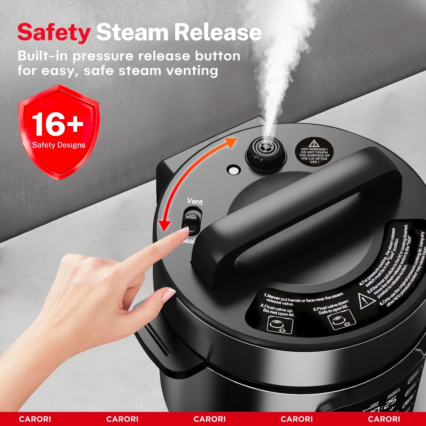 Carori 9 In 1 Electric Pressure Cooker Programmable Multi Function
