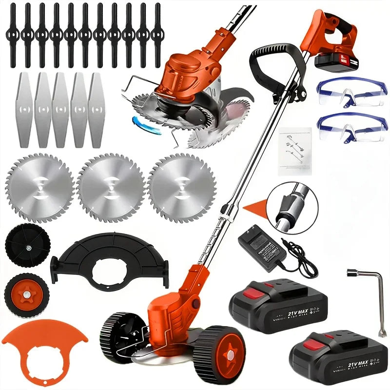 Cordless Lawn Trimmer Edger And Brush Cutter For Garden Yard