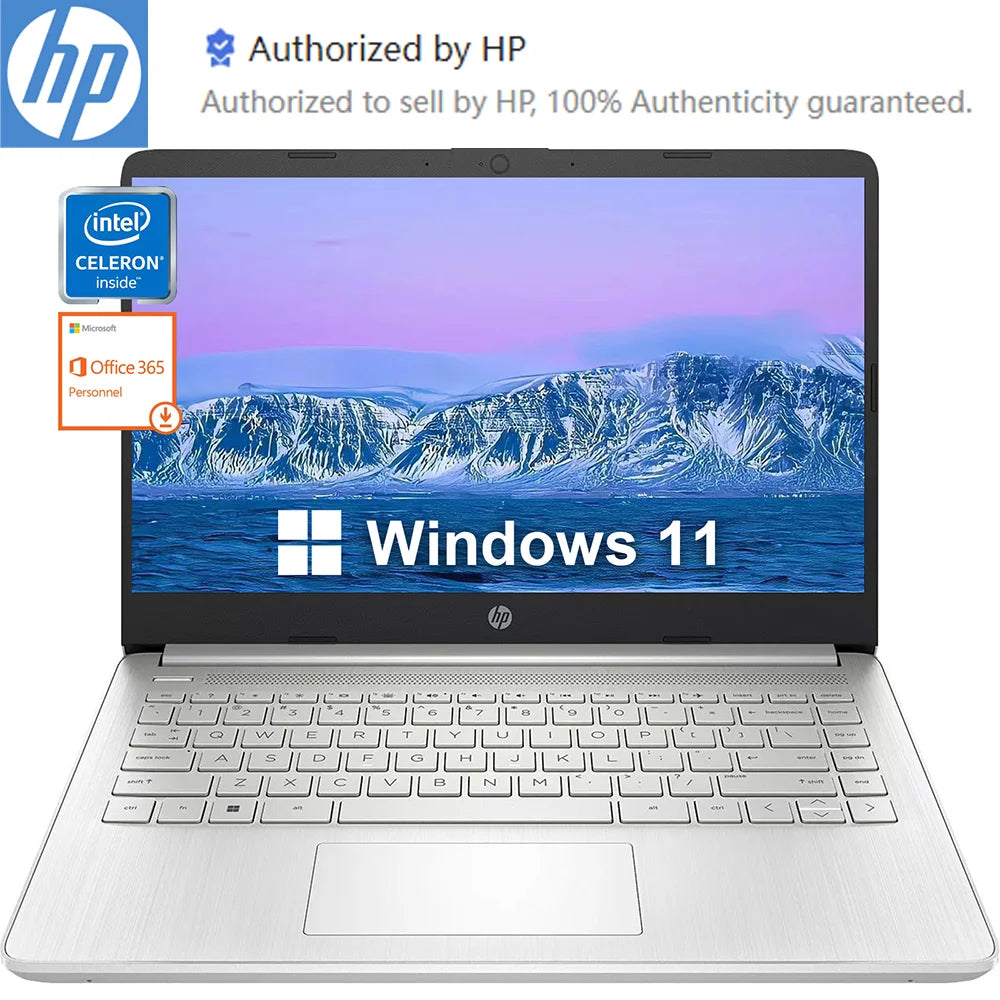 HP Business Laptop Intel Celeron N4120 With 384GB Storage