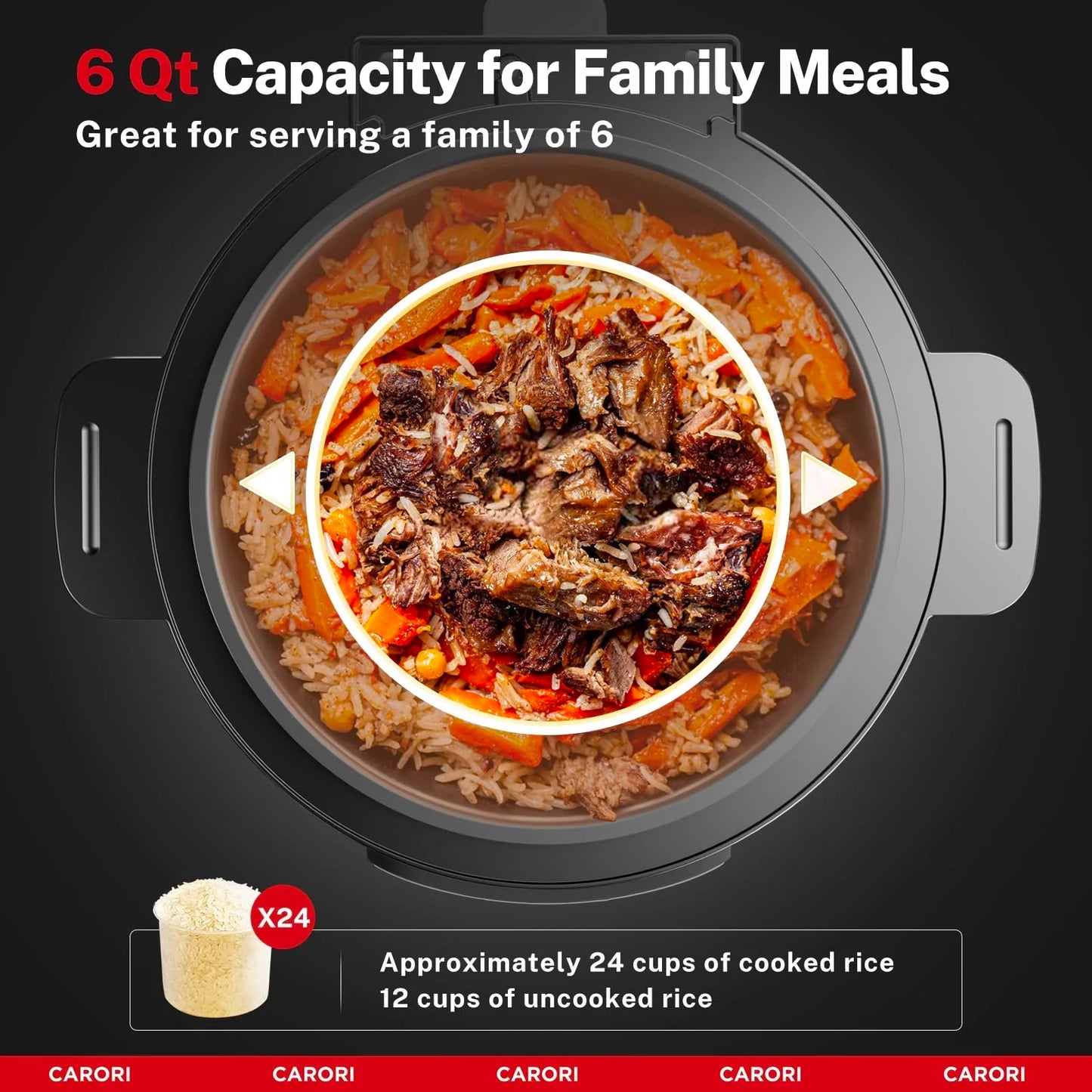 Carori 9 In 1 Electric Pressure Cooker Programmable Multi Function