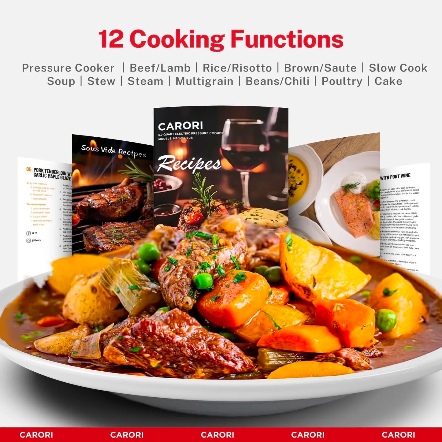 Carori 9 In 1 Electric Pressure Cooker Programmable Multi Function
