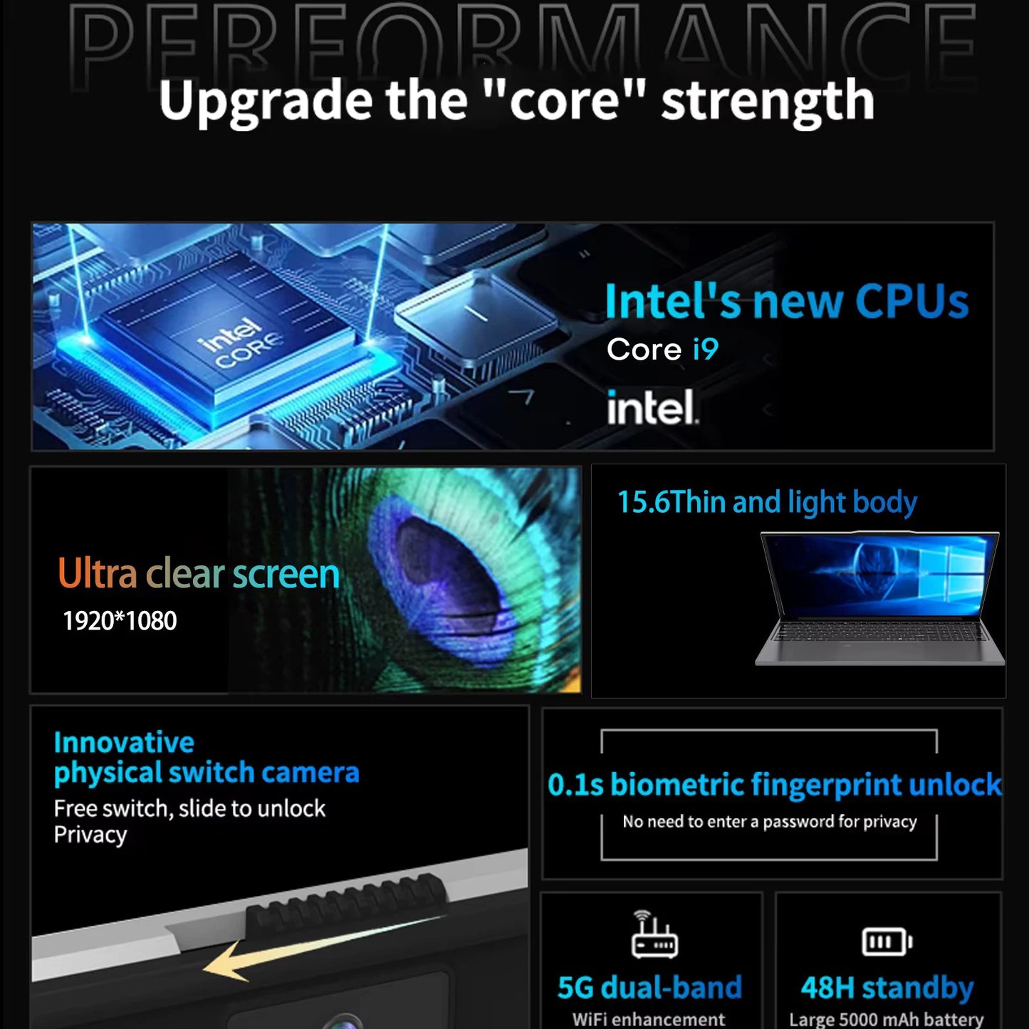 Xiaman Portable Gaming Laptop Core I9 8950HK 16GB 1TB SSD