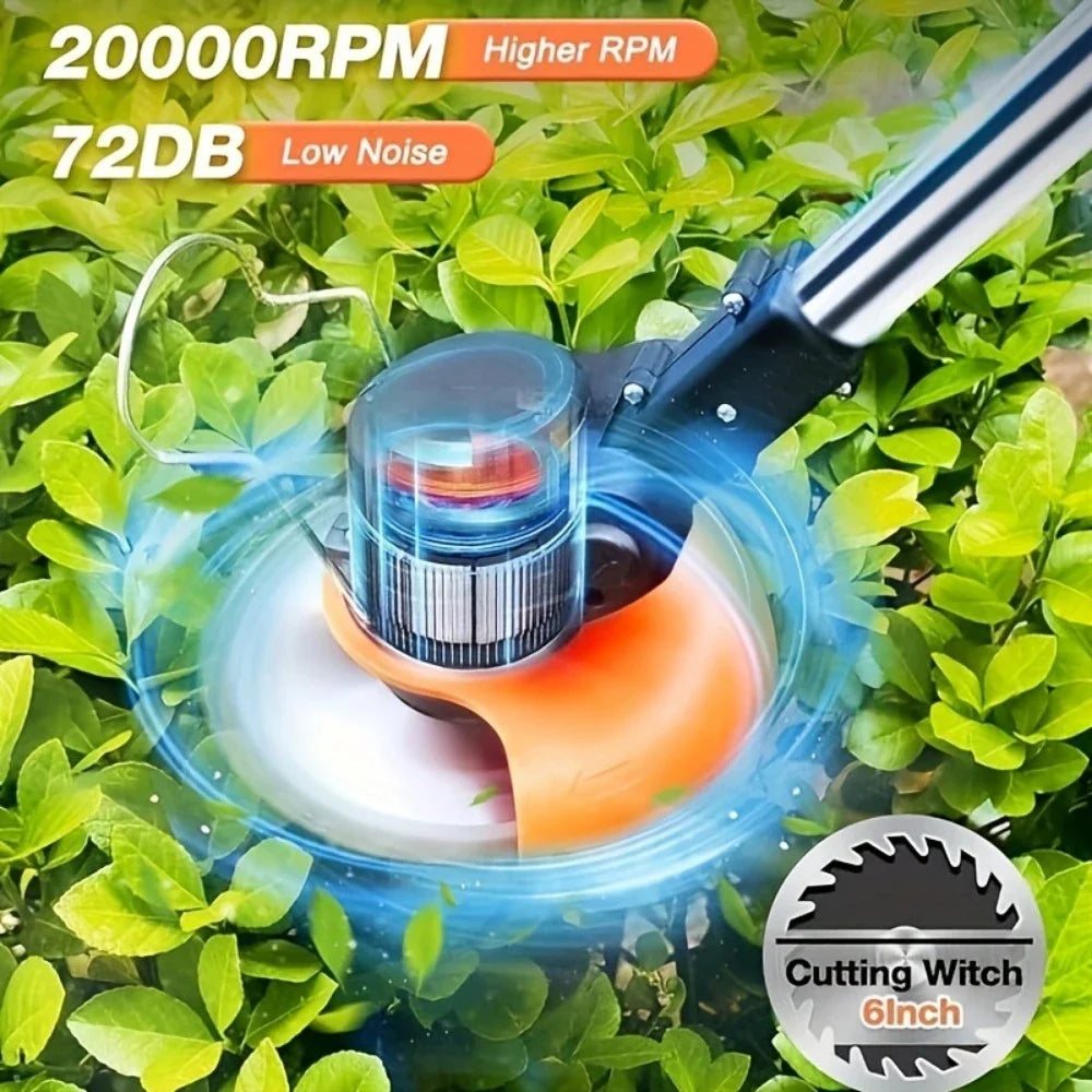 Cordless Lawn Trimmer Edger And Brush Cutter For Garden Yard