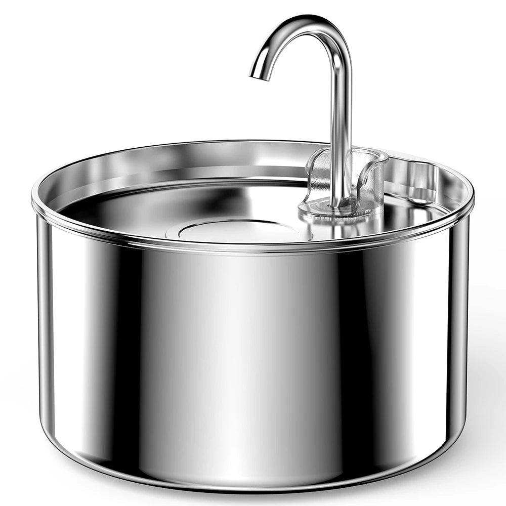 Ultra Quiet Stainless Steel Cat Water Fountain For Pets