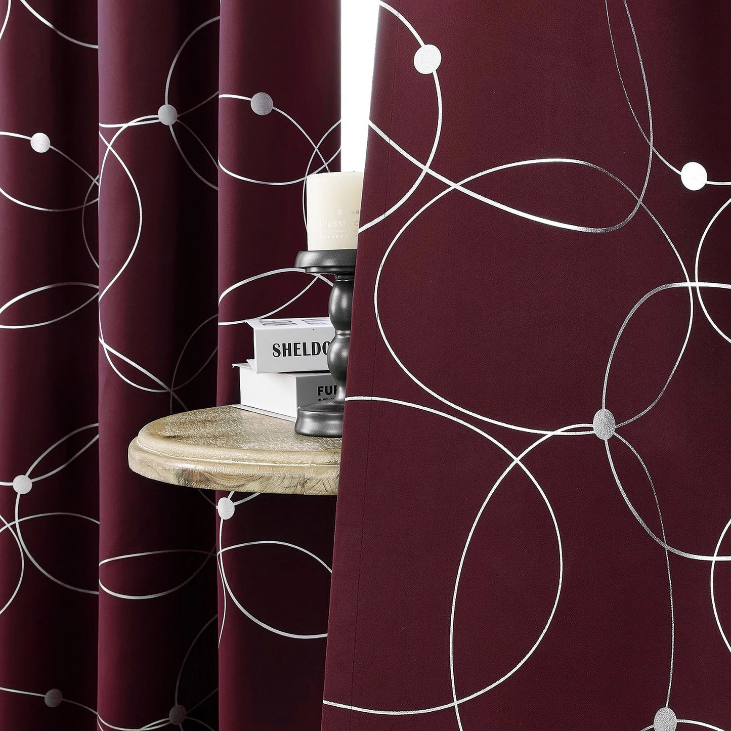 Blackout Curtains 4-Piece Grommet Set Thermally Insulated Room Darkening Bedroom