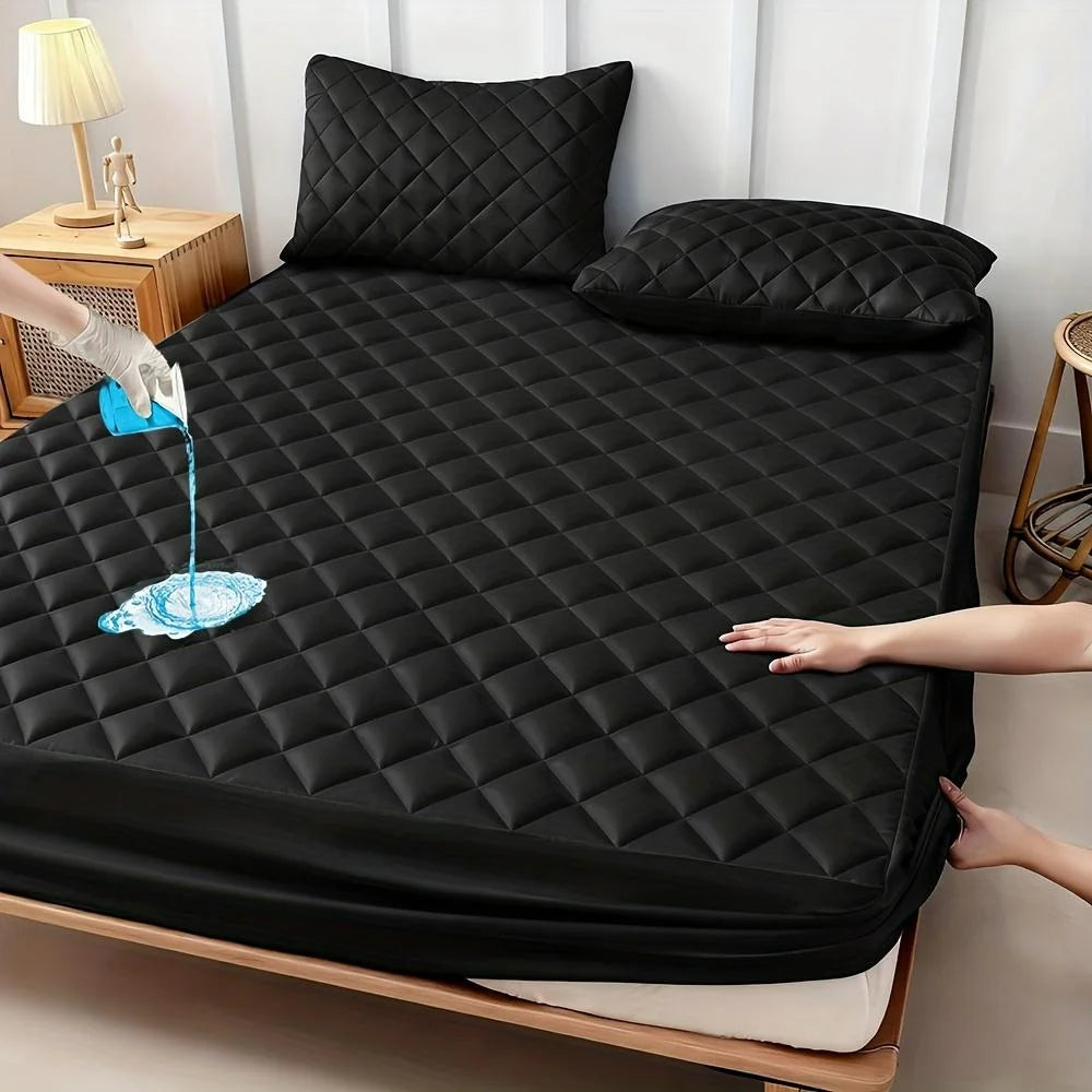 HGETVE Waterproof Mattress Protector Breathable Quilted Pad All-Season