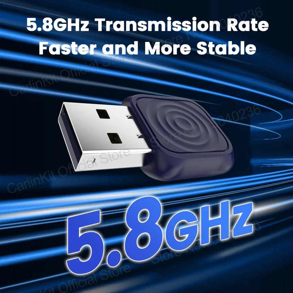 Carlinkit CarPlay Android Auto Wireless USB Dongle 5.0