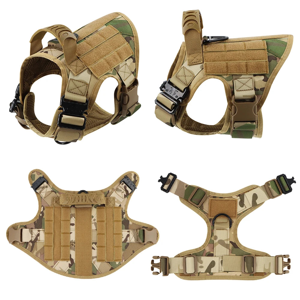 Tactical Dog Harness And Leash Set No Pull Training