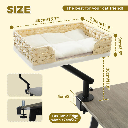 PAWZ Road Cat Desk Bed 360 Degree Rotatable Stand Hammock