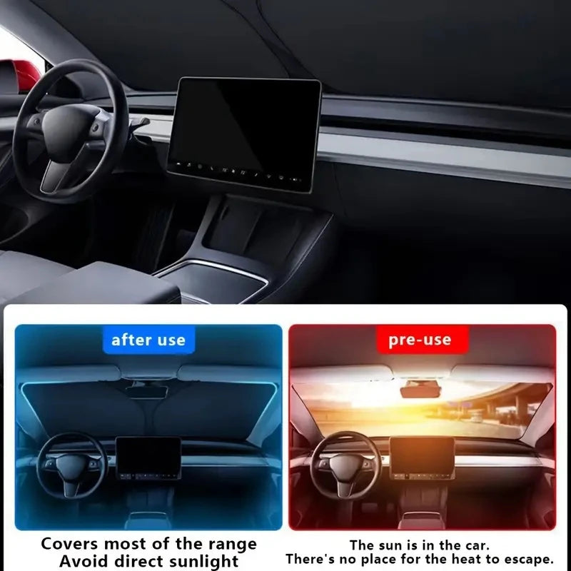Helloleiboo Car Window Sunshade Cover Windshield UV Protection