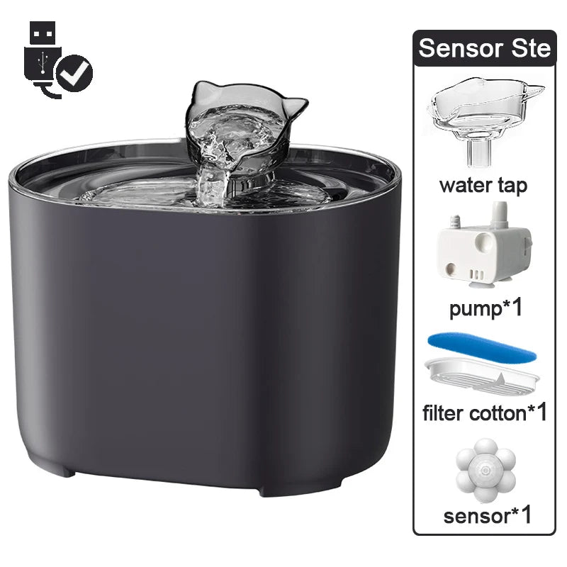 Cat Water Fountain With Filter Fresh Drinking And Quiet Pump