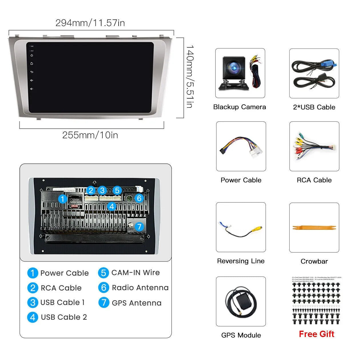 LEEOCAR Android 14 Car Radio With GPS Navigation And CarPlay