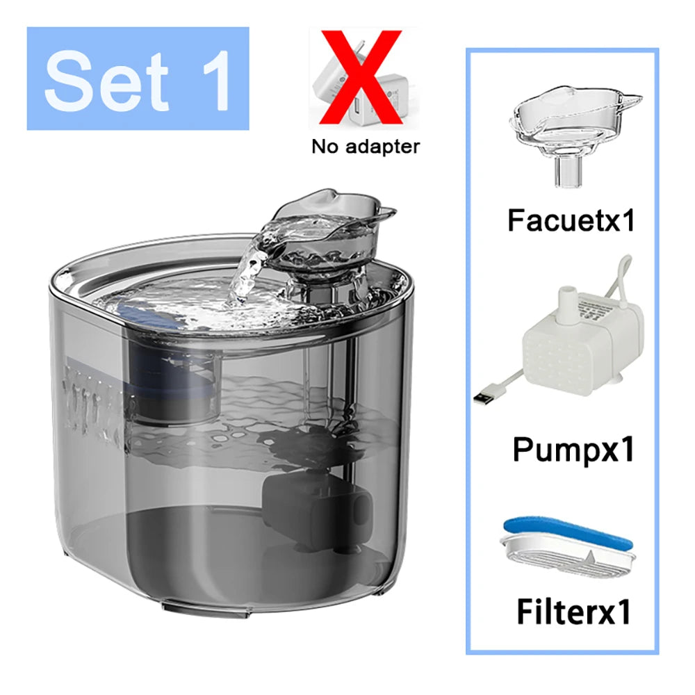 Cat Water Fountain With Filter Fresh Drinking And Quiet Pump