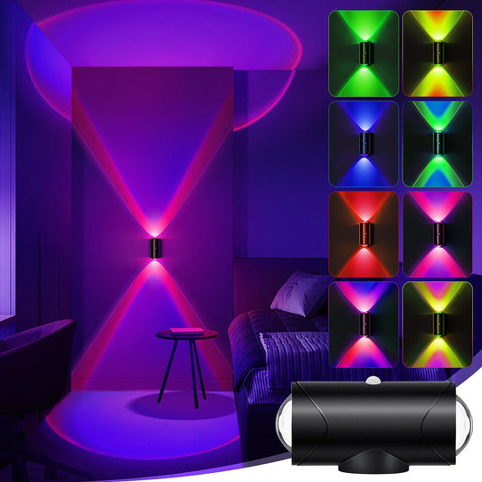 Aiopp LED Motion Sensor Wall Sconce Night Light USB Rechargeable