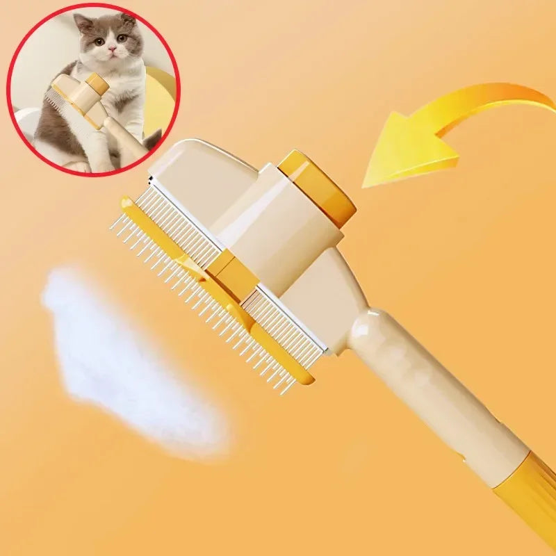 Dog Comb Pet Hair Remover Self Cleaning Brush Massage For Dogs