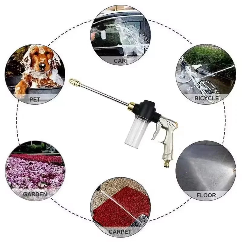 High Pressure Car Wash Water Gun With Foam Kettle Sprayer