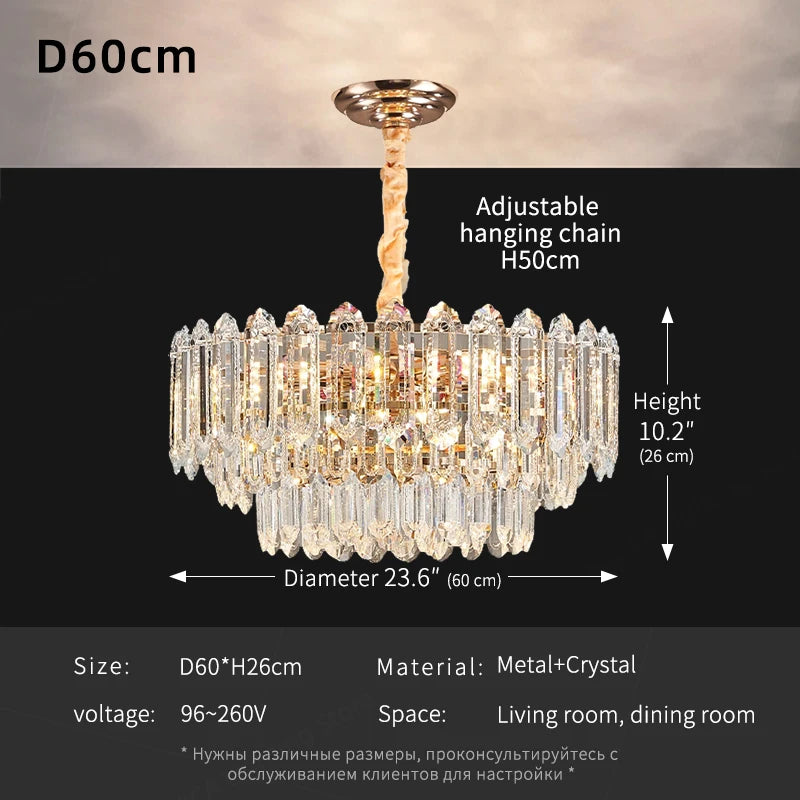 LUDOVICA Modern LED Ceiling Hanging Lamp For Living Room Chandelier