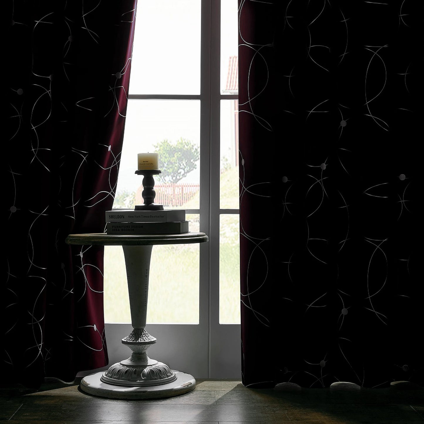 Blackout Curtains 4-Piece Grommet Set Thermally Insulated Room Darkening Bedroom