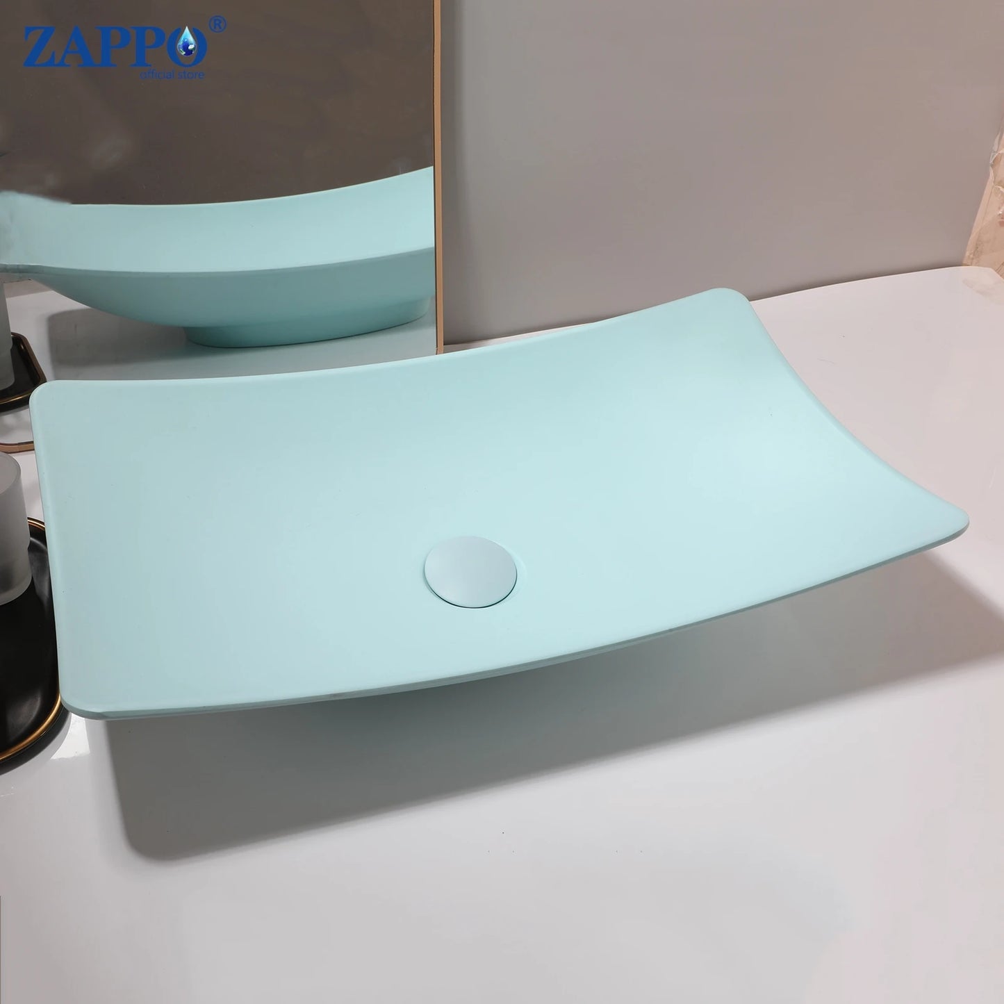 Torayvino Stone Resin Vessel Sink With Drain, Above-Counter Washbasin