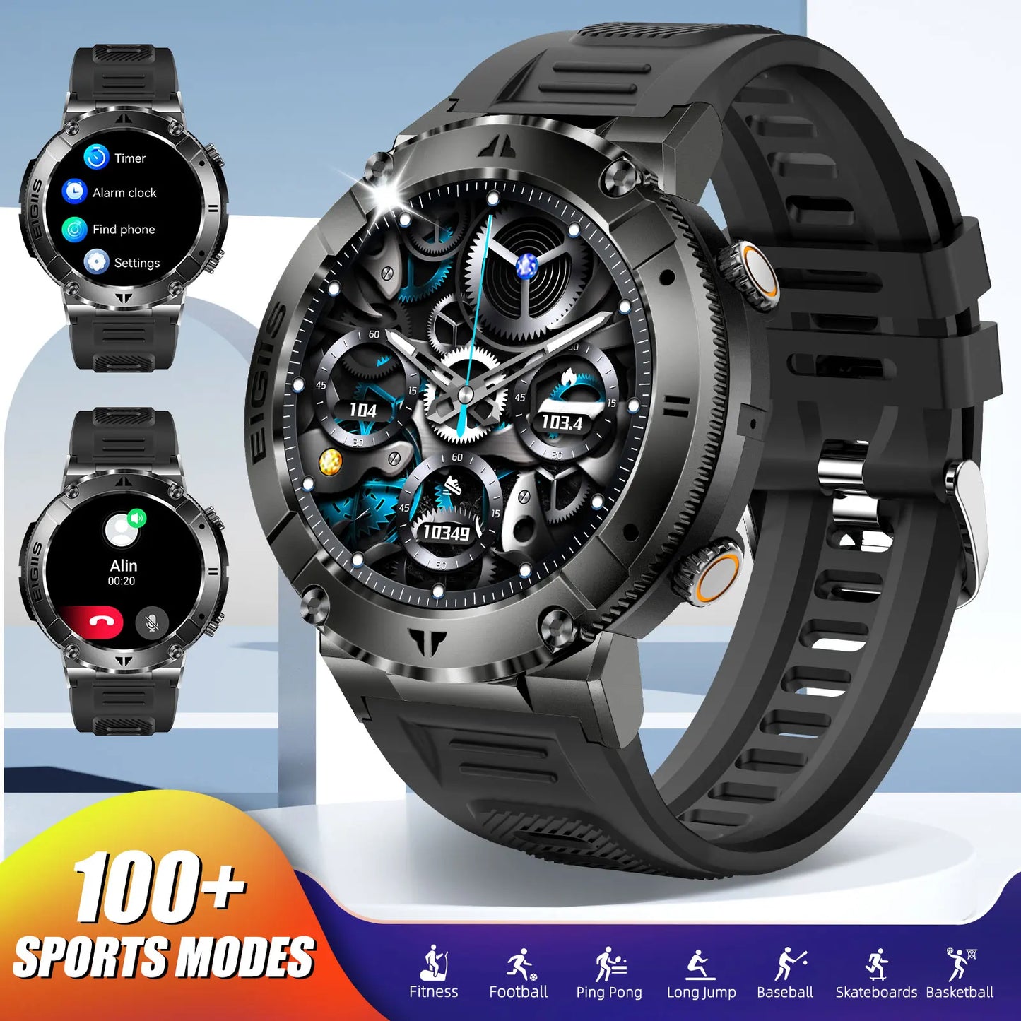 LaNikar Smart Watch TFT Display Bluetooth Blood Pressure Health Monitor
