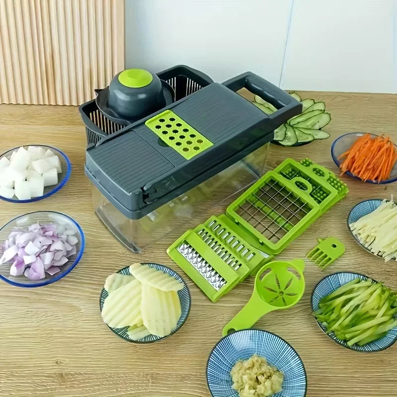 14-In-1 Multifunction Vegetable Chopper And Slicer Kitchen Tool