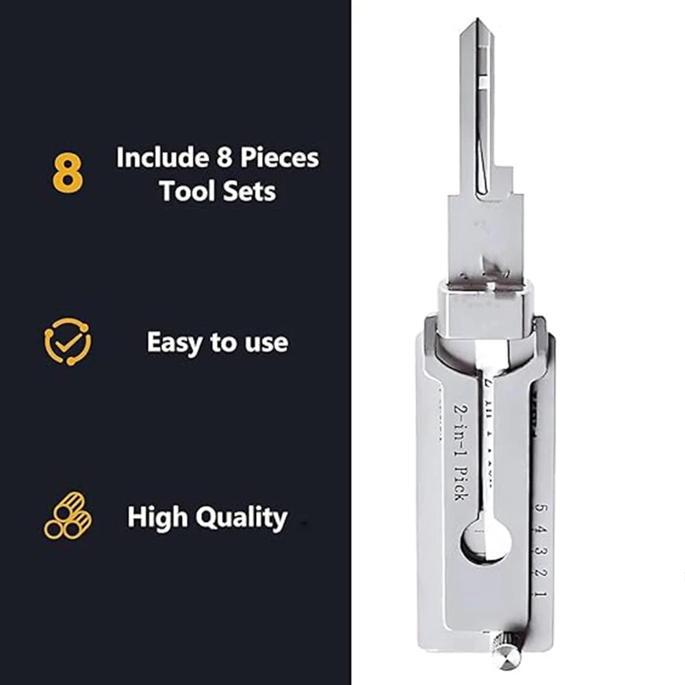 SS001 Key Decoder Tool O Ring Pickup Kit Stainless Steel