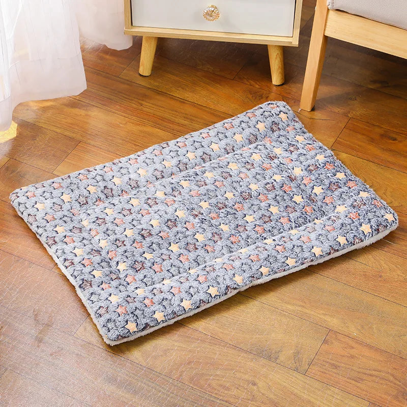 Flannel Pet Mat Bed For Dogs And Cats, Thick Comfort