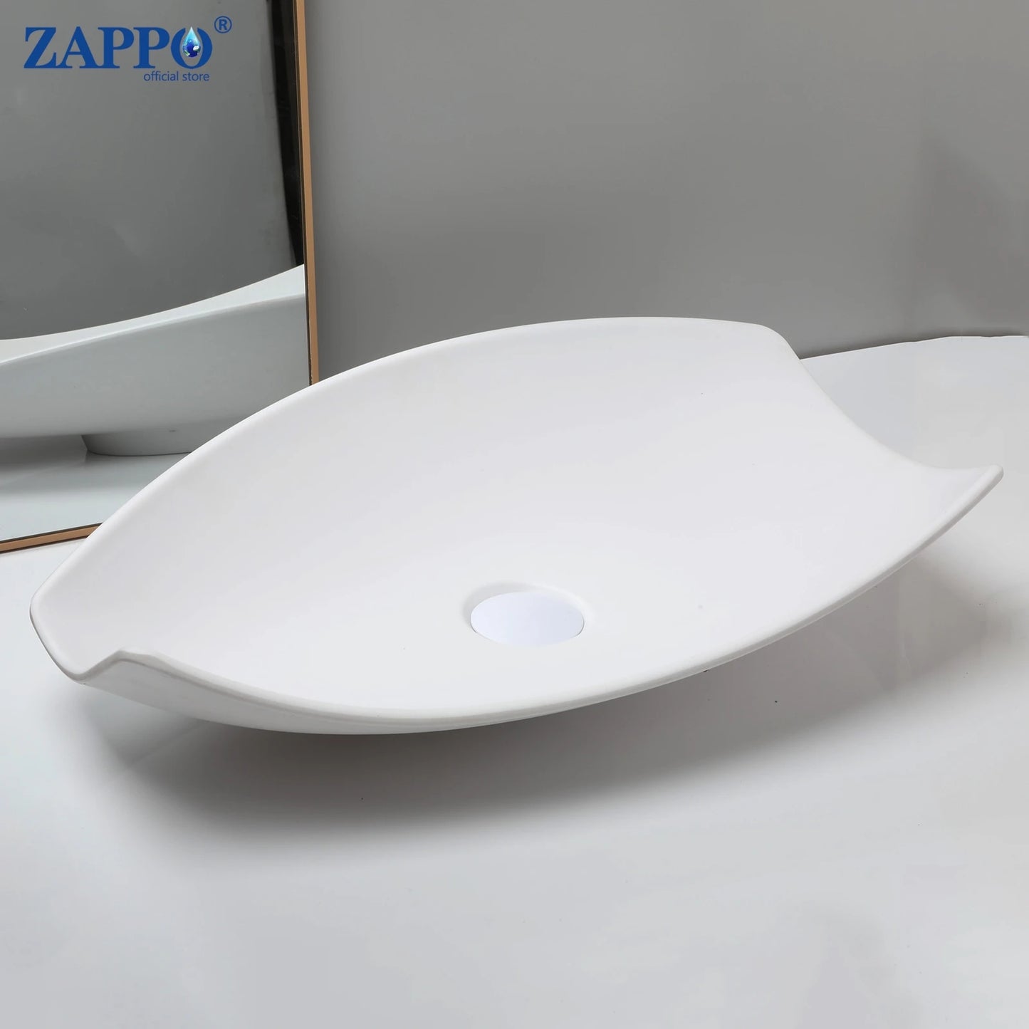 Torayvino Stone Resin Vessel Sink With Drain, Above-Counter Washbasin