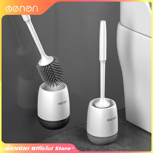 Mengni Silicone Toilet Brush Cleaner For Bathroom Walls And Floors