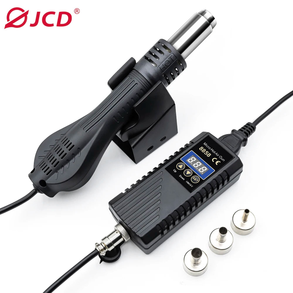 JCD 8898 2-In-1 Soldering Station With Hot Air Rework