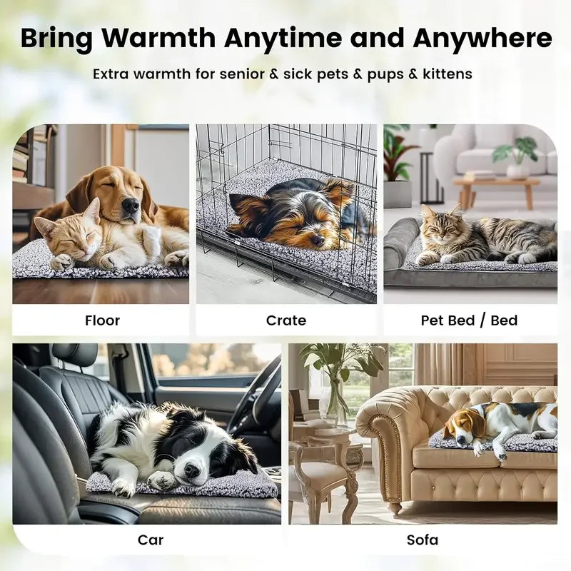 Self Heating Pet Pad Blanket For Cats And Dogs Warmth
