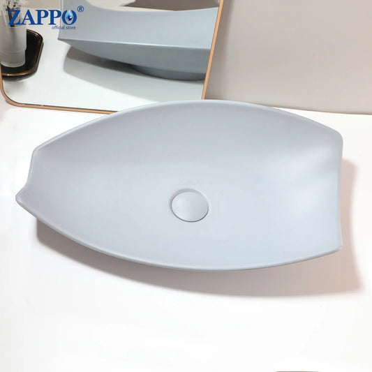 Torayvino Stone Resin Vessel Sink With Drain, Above-Counter Washbasin