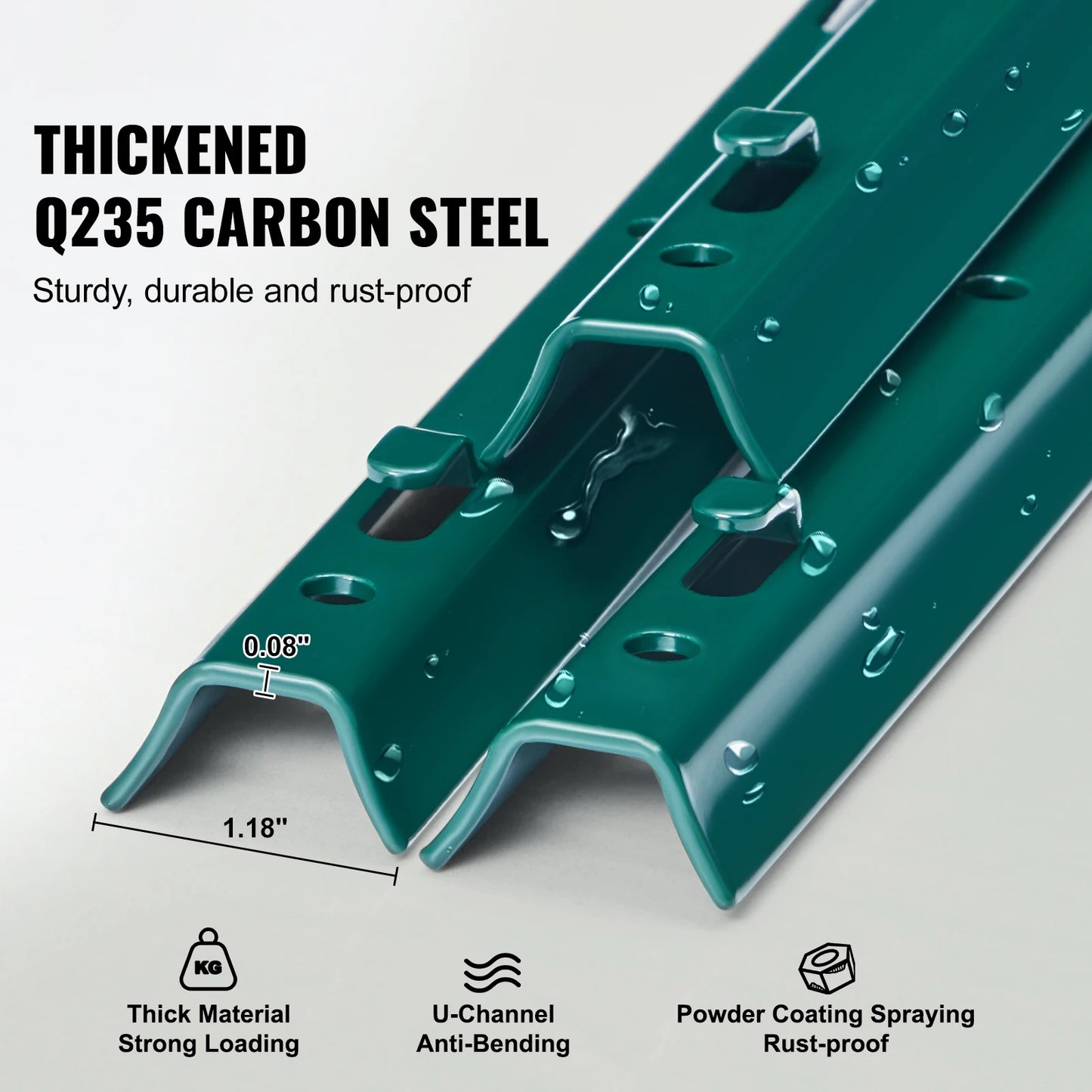 SucceBuy Heavy Duty Fence Post T Post for Outdoor Fencing