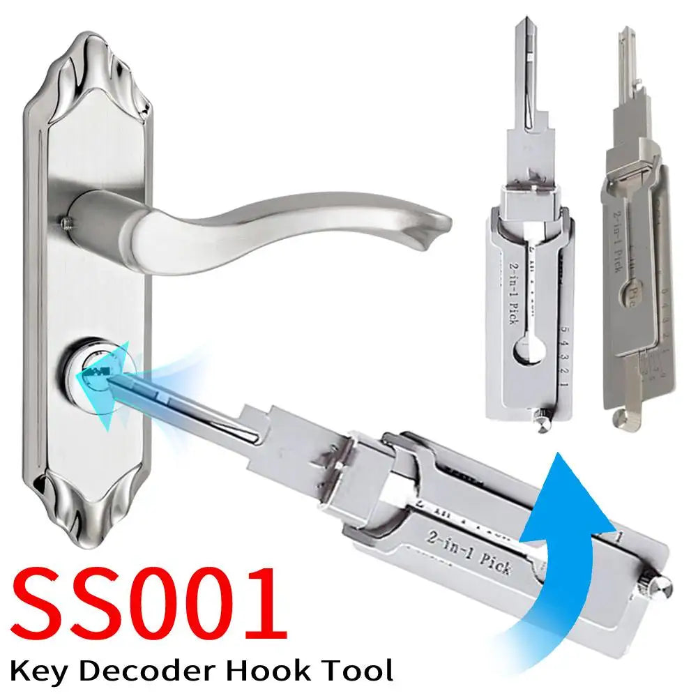 SS001 Key Decoder Tool O Ring Pickup Kit Stainless Steel