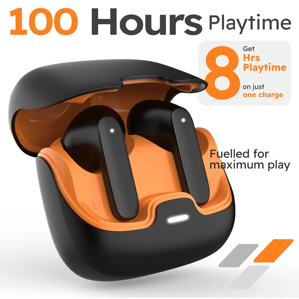 Jogrytece Bluetooth 5.4 TWS Earphones With ENC Noise Cancellation