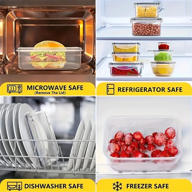 BPA-Free Food Storage Set With 24 Airtight Containers And Labels