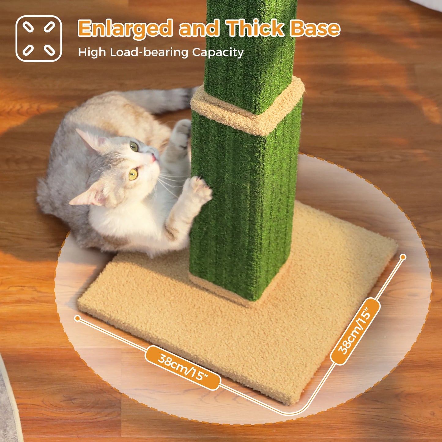 PAWZ Road Cat Scratching Post For Indoor Cats With Sisal Ball Toy