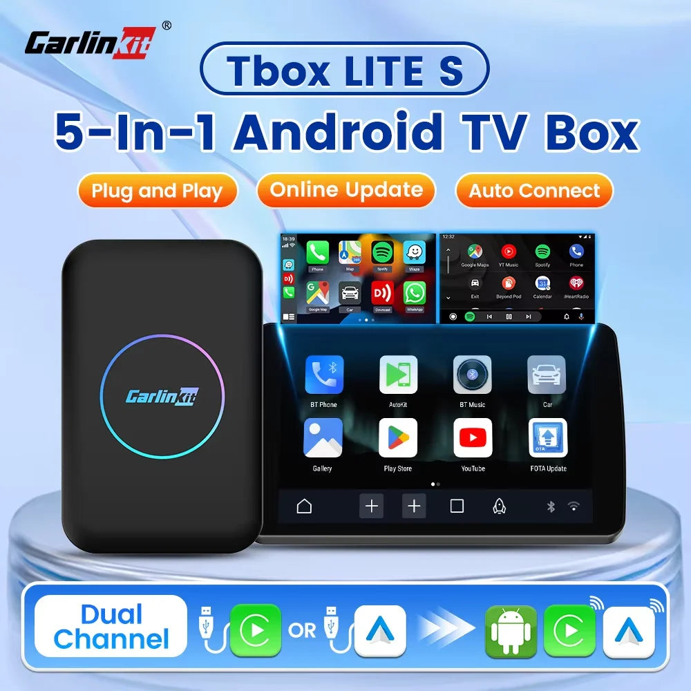 Carlinkit 5 In 1 Android TV Box CarPlay Auto Netflix