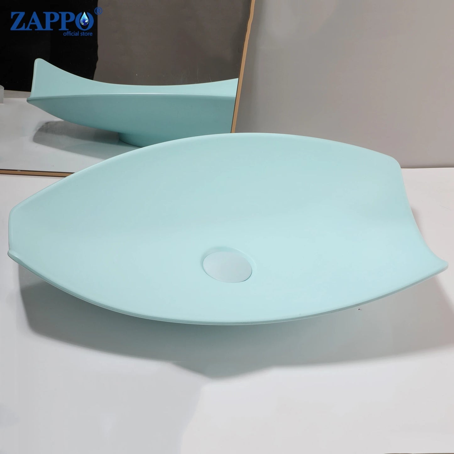 Torayvino Stone Resin Vessel Sink With Drain, Above-Counter Washbasin