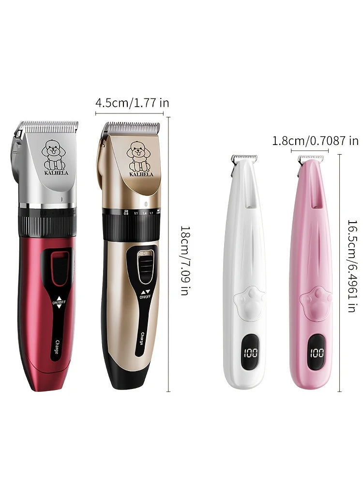 Dog And Cat Grooming Kit Rechargeable Hair Trimmer