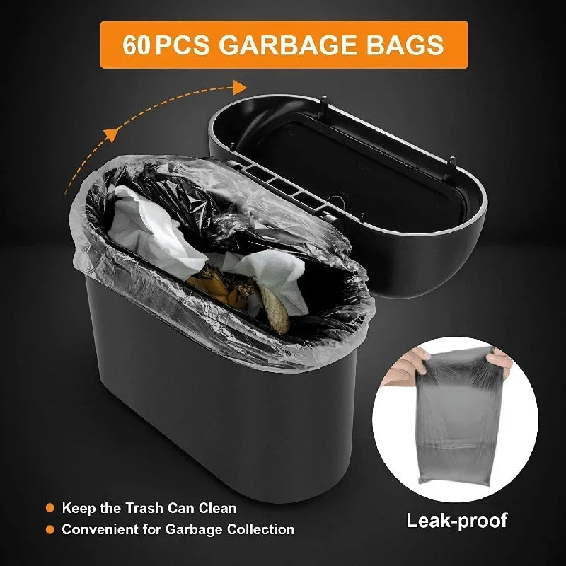 SUITU Car Trash Can With Lid Leakproof Mini Car Accessory