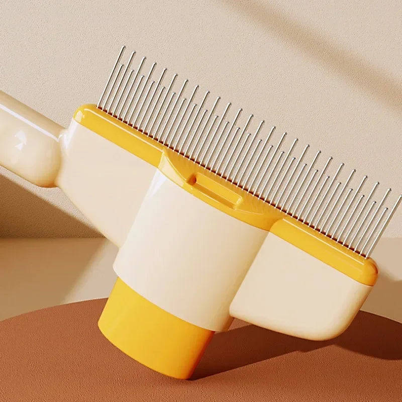 Dog Comb Pet Hair Remover Self Cleaning Brush Massage For Dogs
