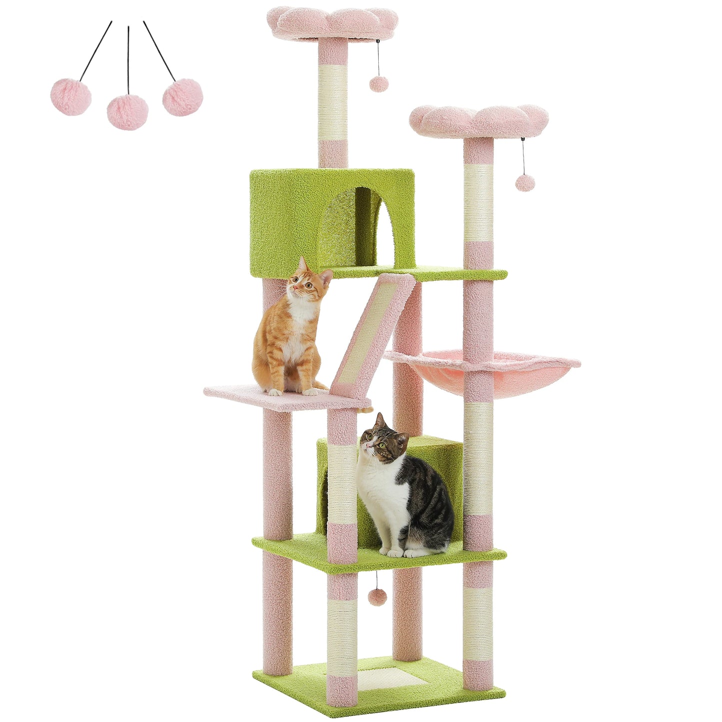 PAWZ Road Large Cat Tree Tower For Indoor Cats With Scratching Posts