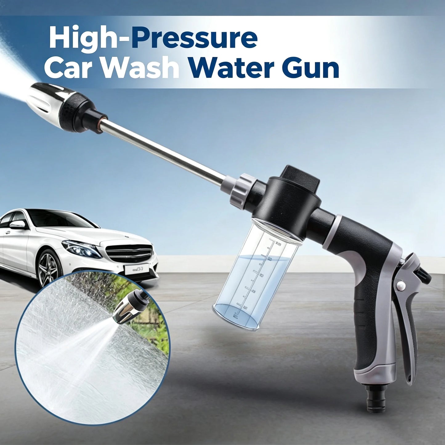 High Pressure Car Wash Water Gun With Foam Kettle Sprayer