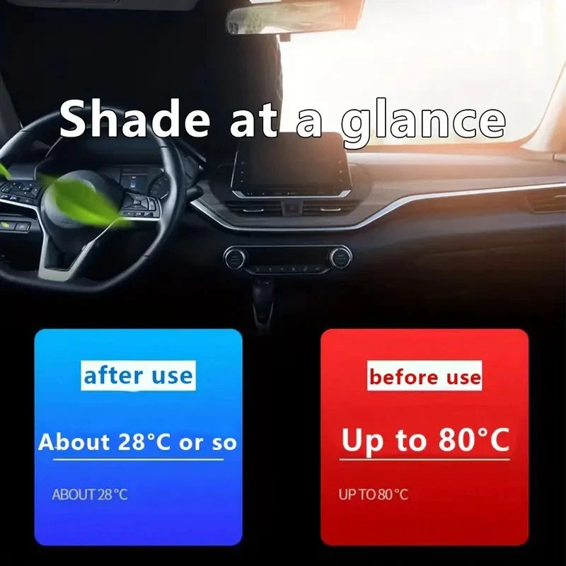 Helloleiboo Car Window Sunshade Cover Windshield UV Protection