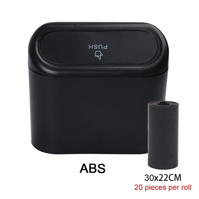 SUITU Car Trash Can With Lid Leakproof Mini Car Accessory